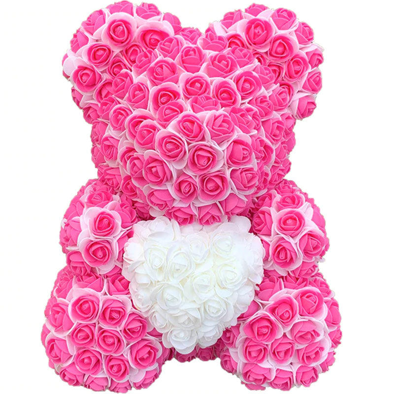 ours en rose avec coeur