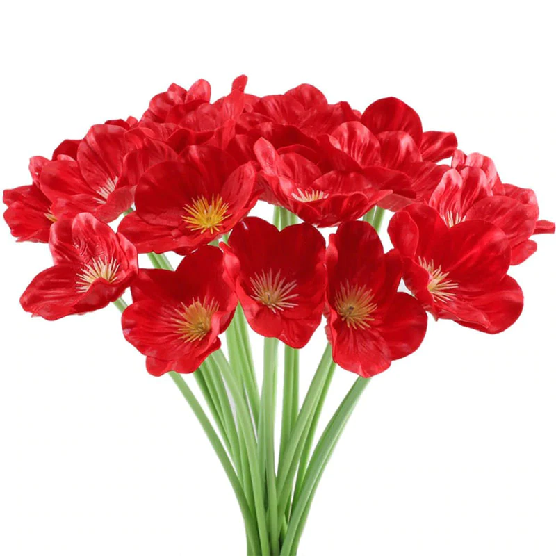 bouquet de coquelicot artificiel