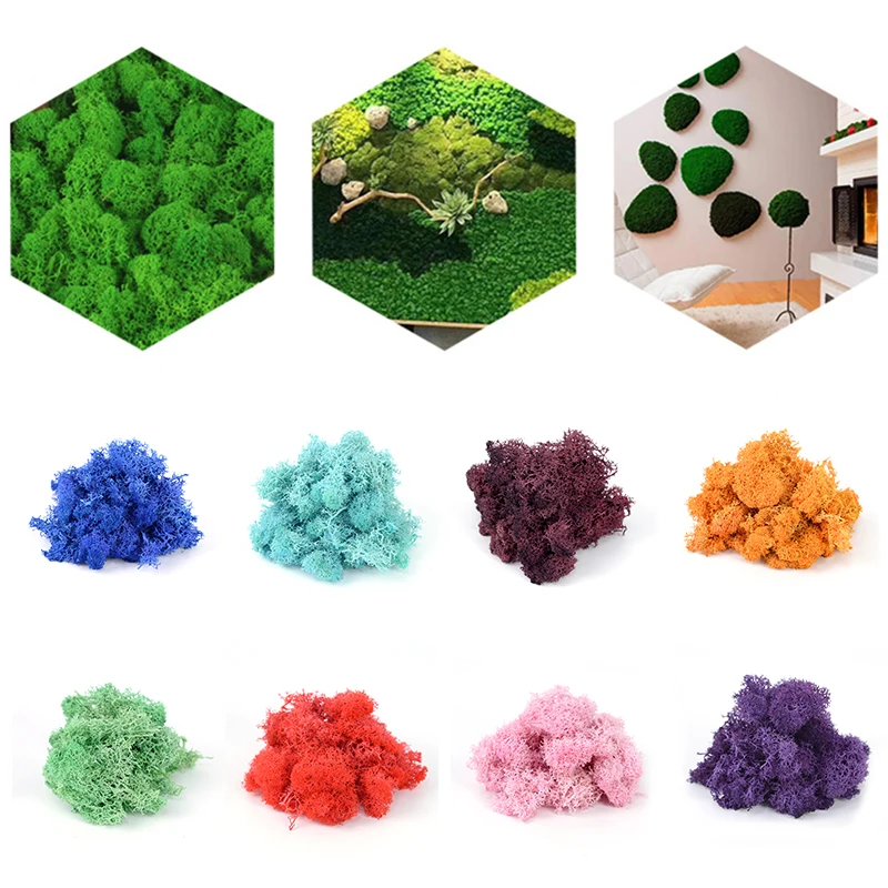 kf S3a30a17008f442feaa61d3d7b59a1824I Mousse artificielle de qualit 20g 40g imitation de plante verte d coration murale pour la maison