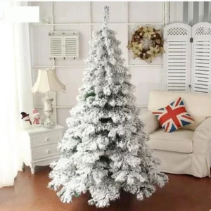 kf S497cf5a2533443d9b6285eac352329268 Grand sapin de No l blanc neigeux arbres de No l de cryptage en PVC 1