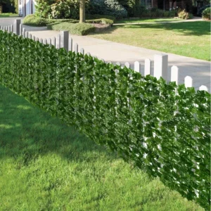kf S5249145d6c5445e5acd66355f22c7bd7P Panneaux de haie de lierre artificielle cl ture de confidentialit du cuir chevelu vert mur d